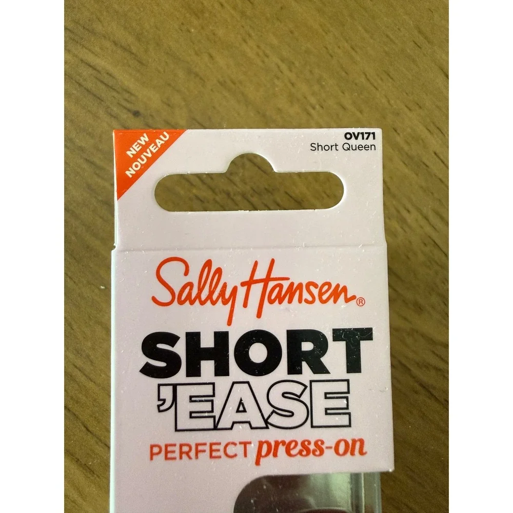 Sally Hansen Short Ease Press On Nails Short Queen‎ Burgundy Red OV171 30 Count